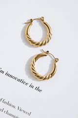 18k Gold Plated Pinky Promise Earrings Gold