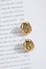 18k Gold Plated Cherub Earrings Gold