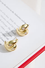 18k Gold Plated Swoon Earrings Gold