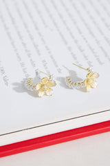 18k Gold Plated Sundew Earrings Gold