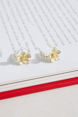 18k Gold Plated Sundew Earrings Gold