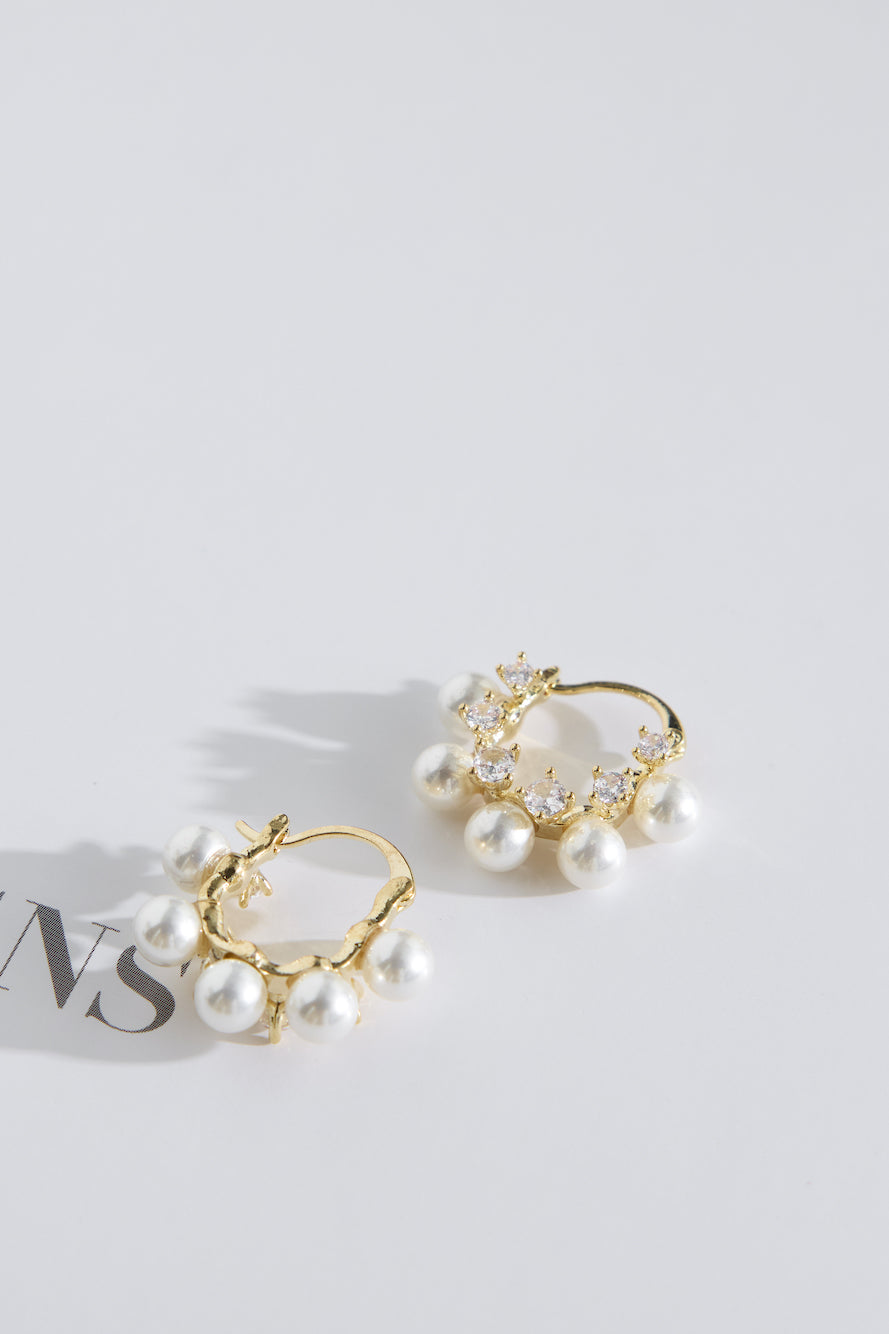 18k Gold Plated Whimsical Vibe Earrings Gold