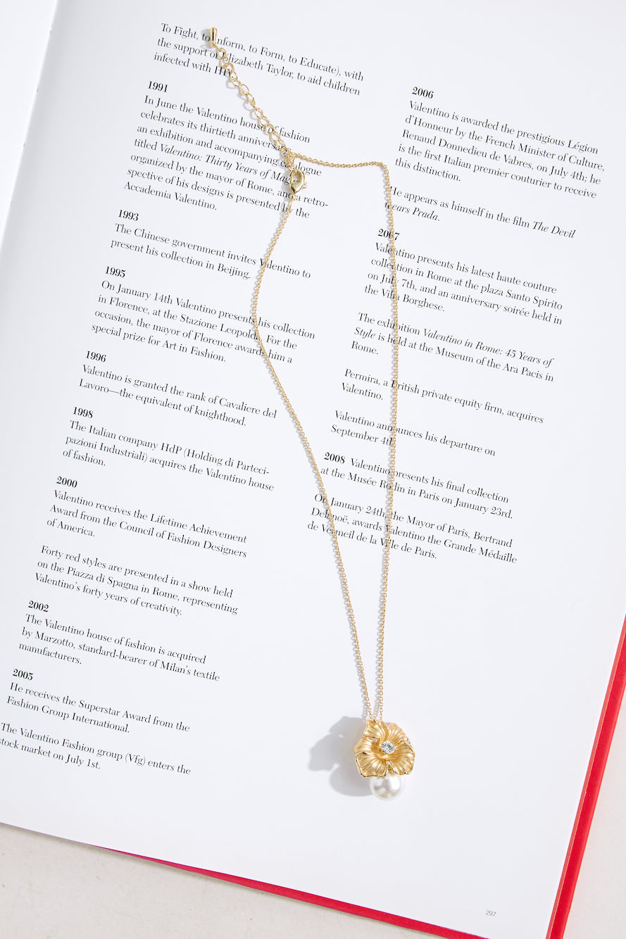 Flower Friend Necklace Gold
