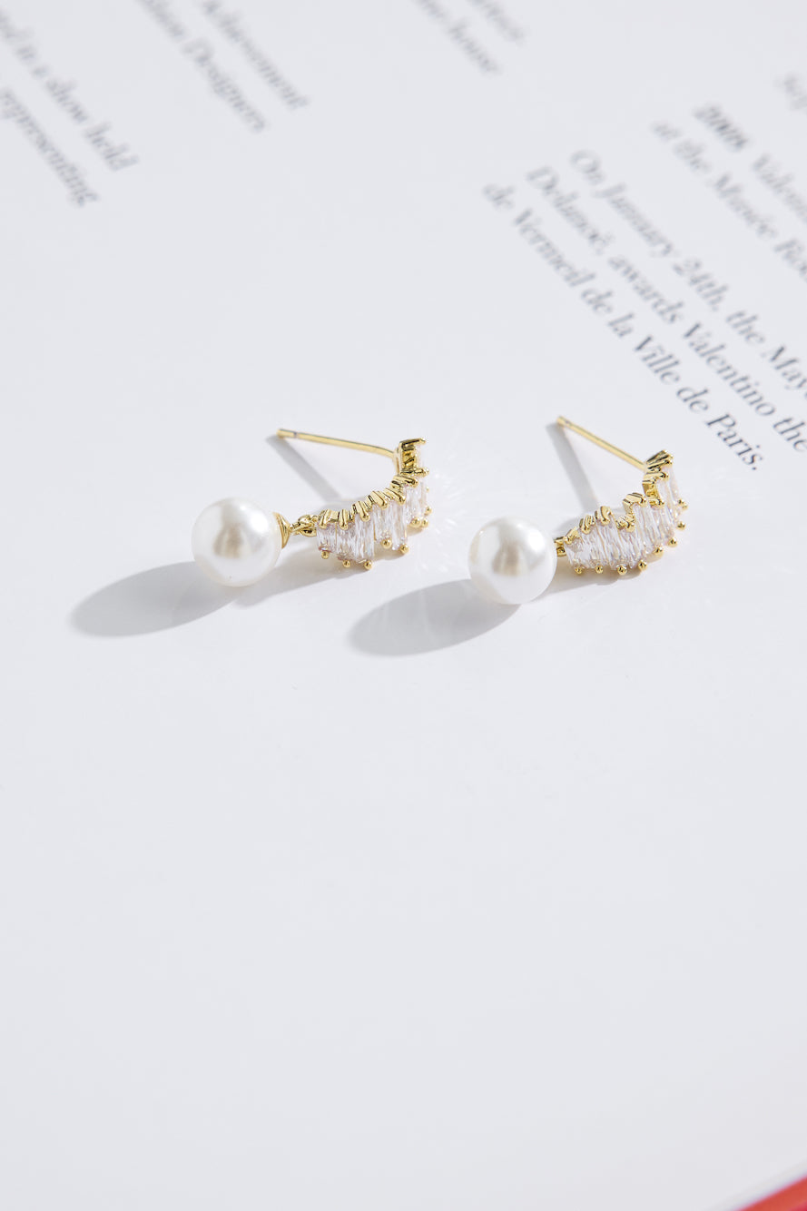 18k Gold Plated Selene Earrings Gold
