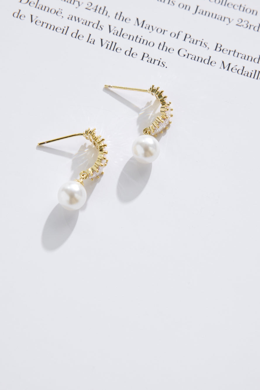 18k Gold Plated Selene Earrings Gold