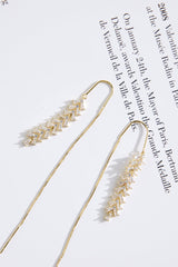18k Gold Plated Embellish Earrings Gold