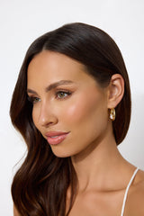 18k Gold Plated Amber Tide Earrings Gold