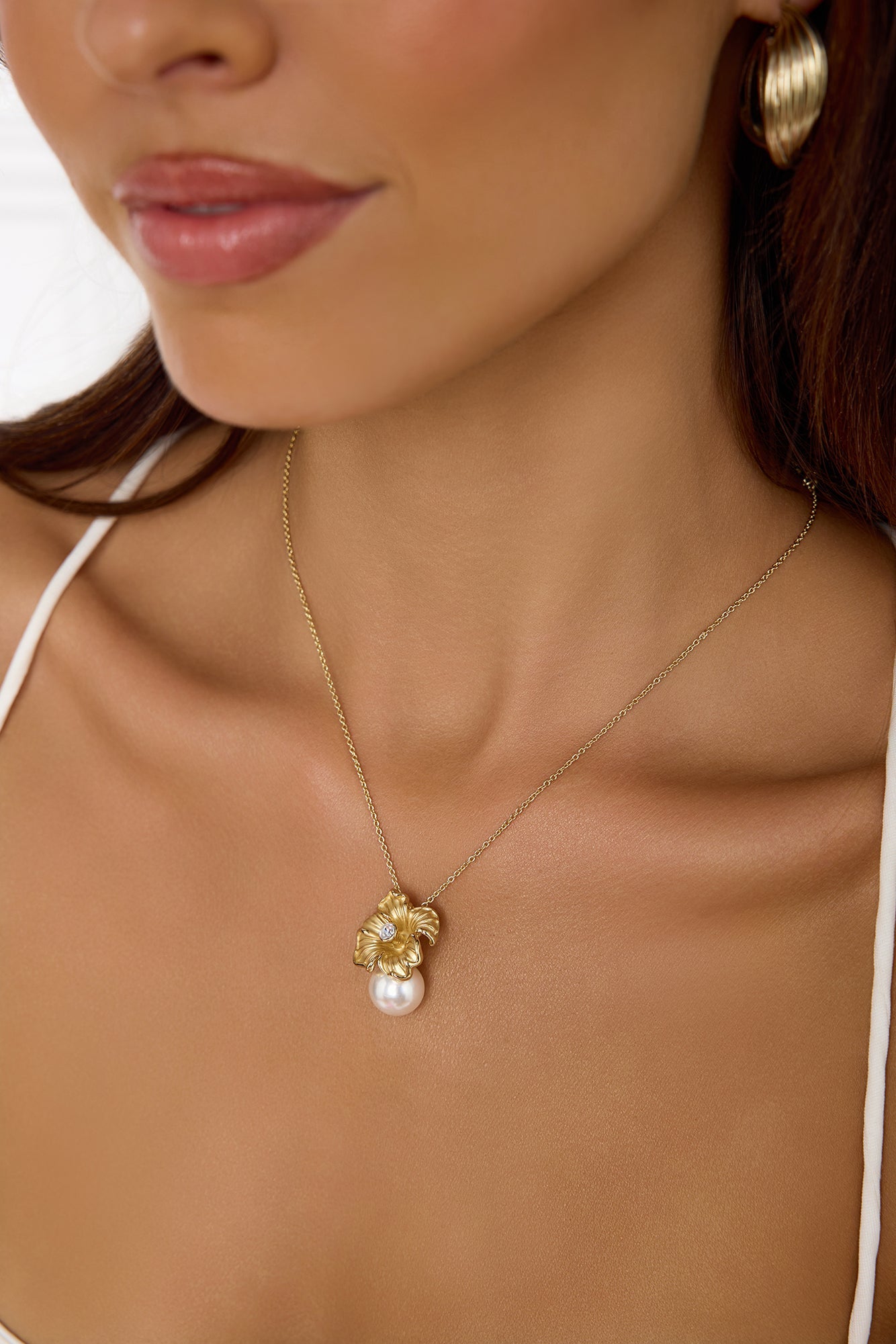 Flower Friend Necklace Gold