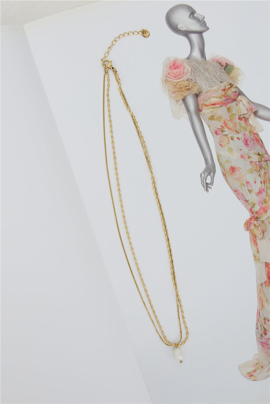 Natalina Necklace Gold