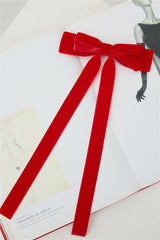 Extravagant Bow Hair Clip Red