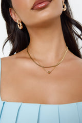 Coasted Gem Necklace Gold