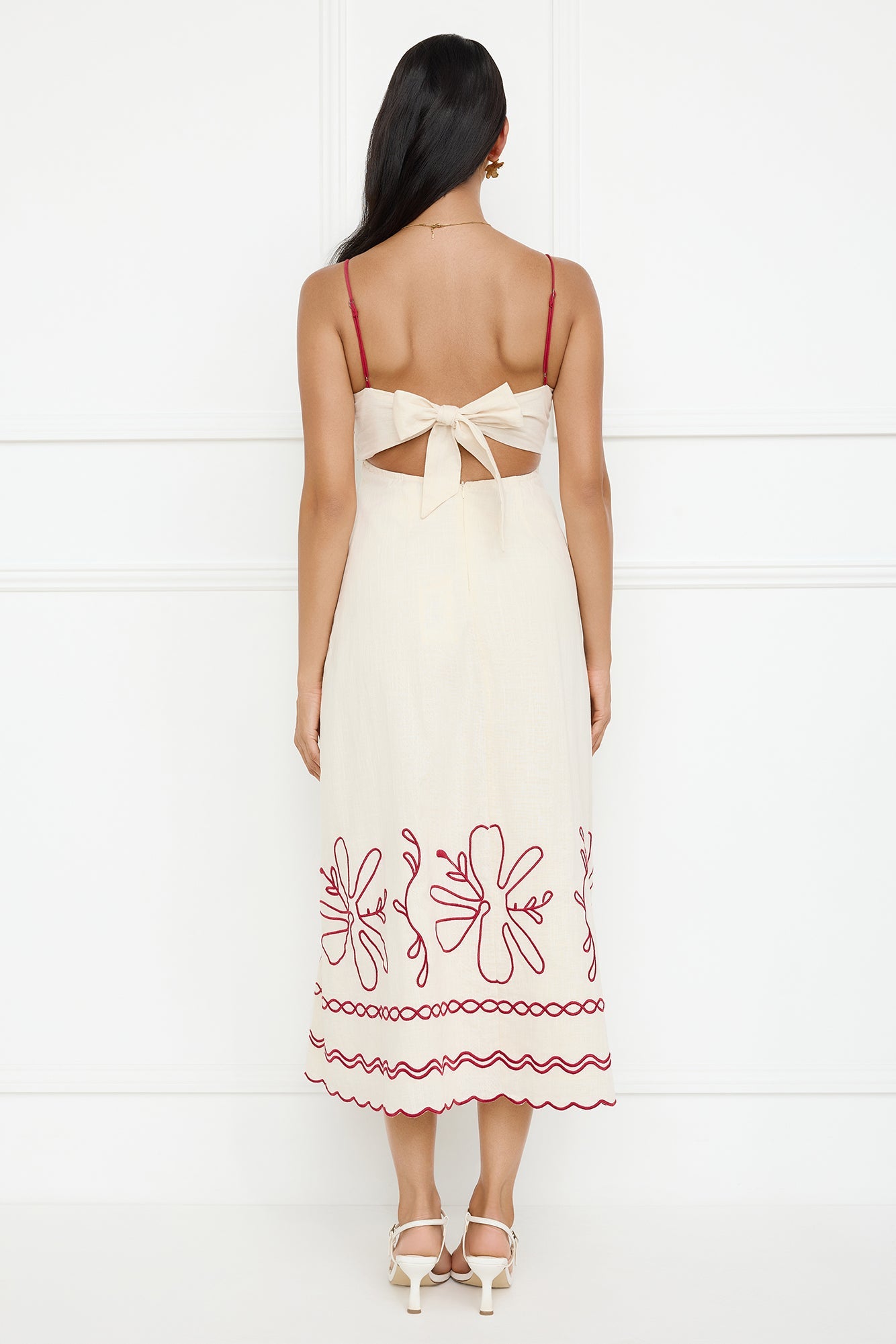Daylight Dreamer Midi Dress Cream