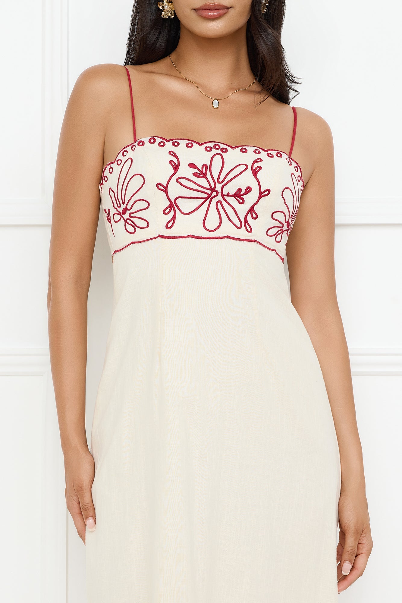 Daylight Dreamer Midi Dress Cream