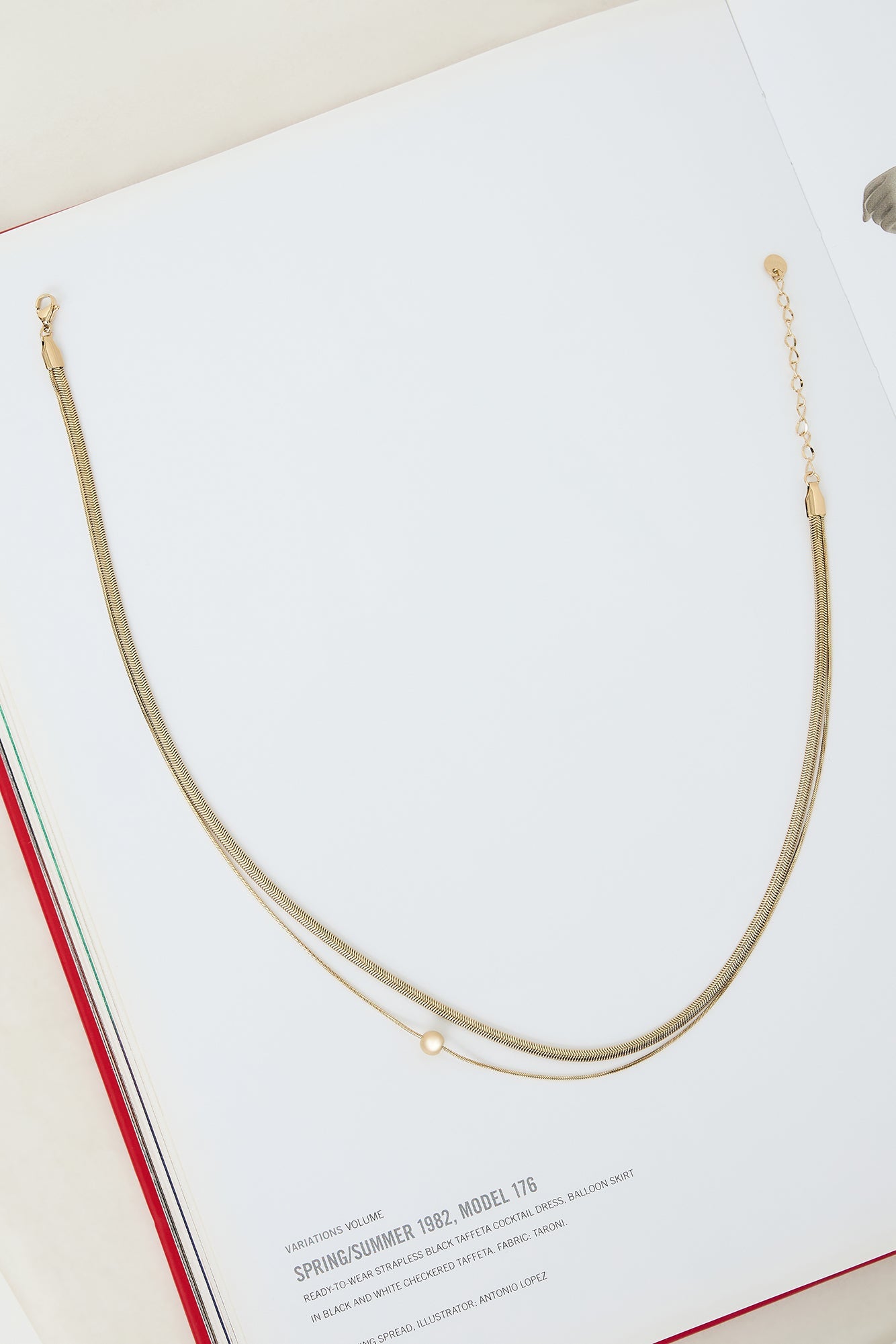 Coasted Gem Necklace Gold