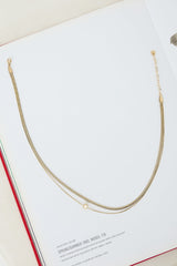 Coasted Gem Necklace Gold