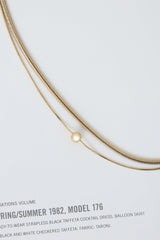 Coasted Gem Necklace Gold