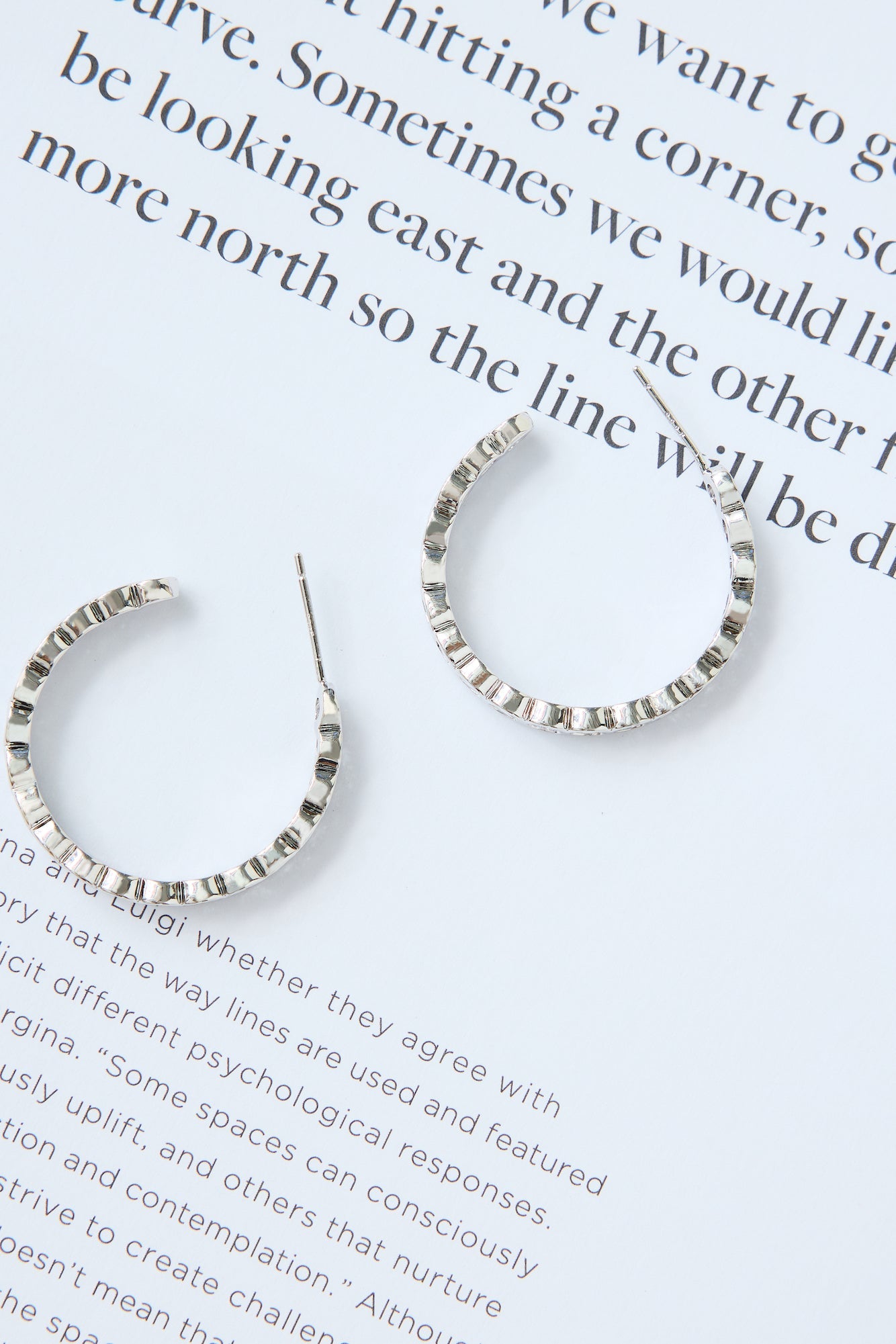 925 Silver High Shine Earrings Silver