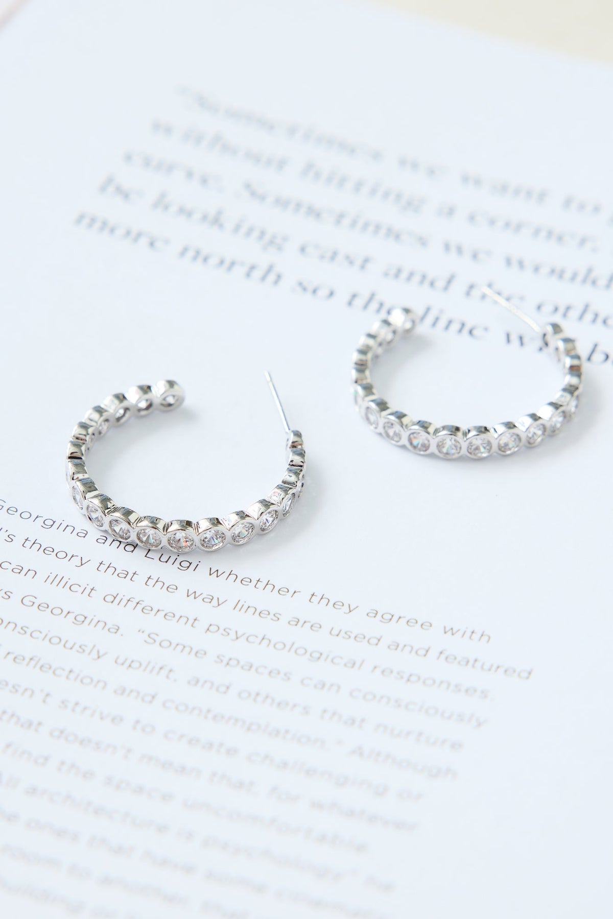 925 Silver High Shine Earrings Silver