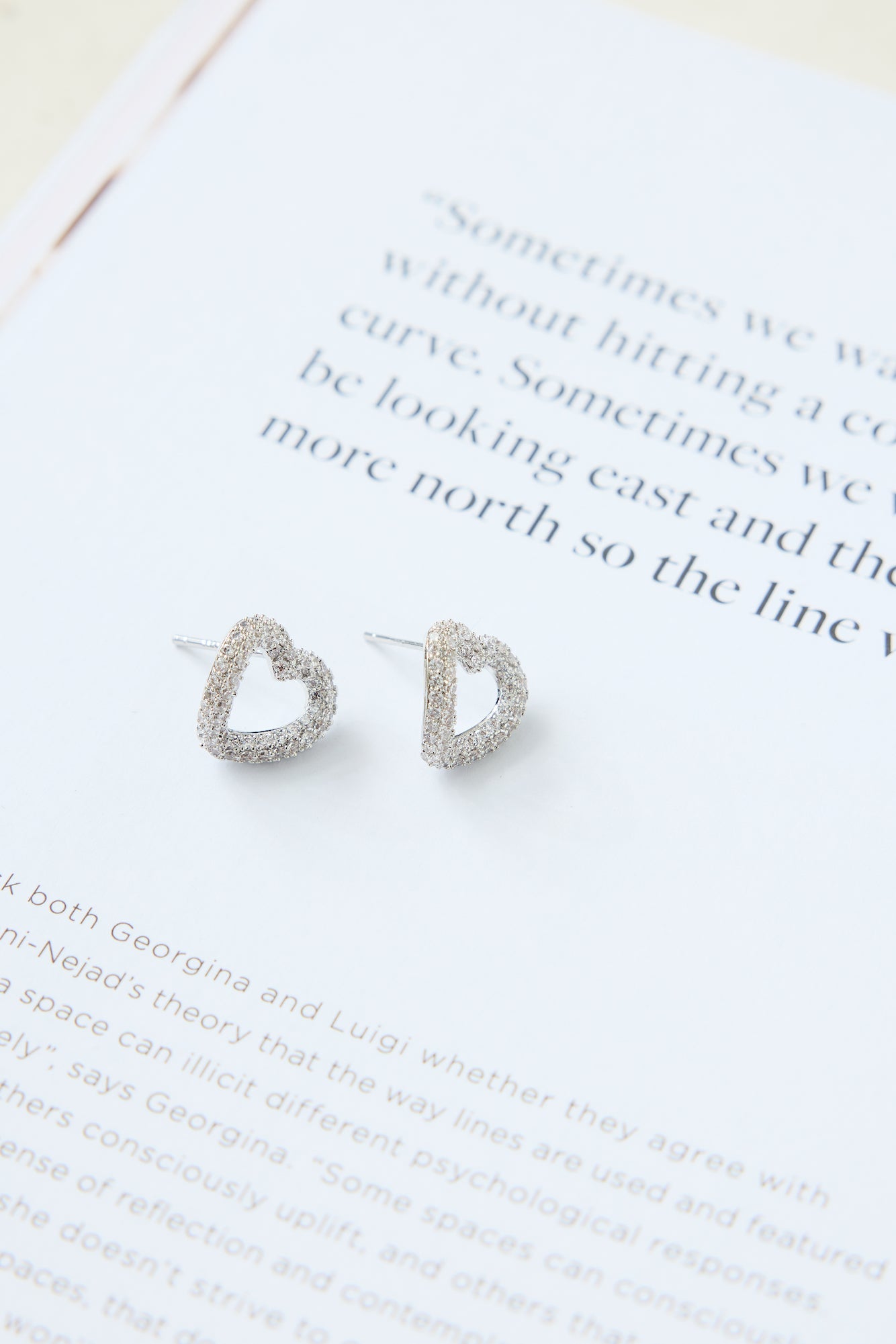 925 Sliver Our Love Earrings Silver