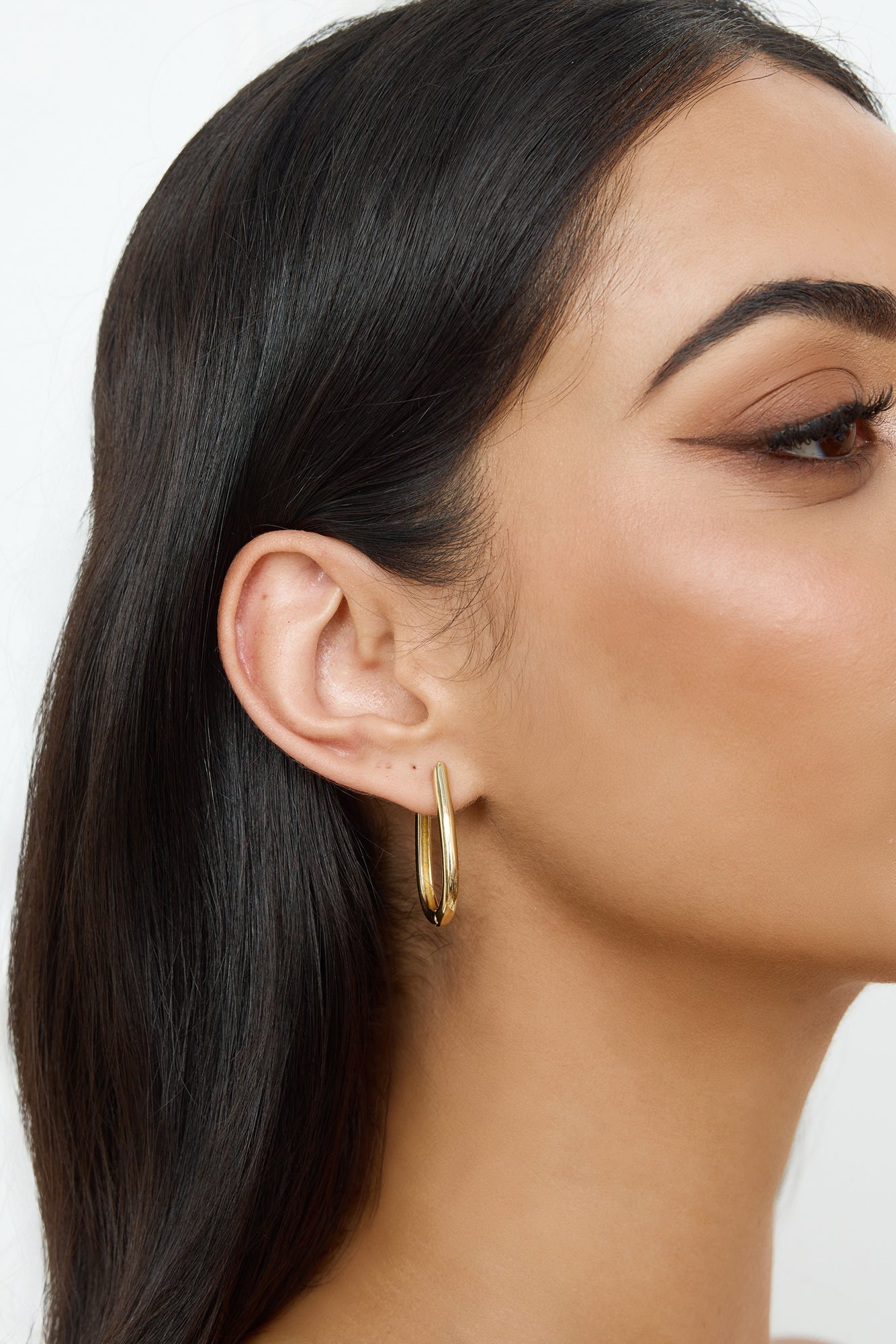 Halo Hoops Earrings Gold