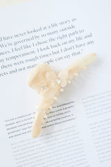Crystal Claw Clip Nude