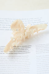 Crystal Claw Clip Nude