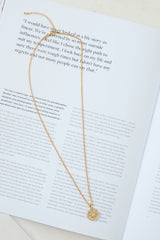 Follow The Compass Necklace Gold