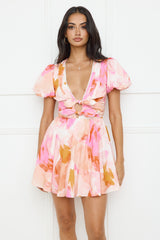 Cherry Bombshell Mini Dress Pink
