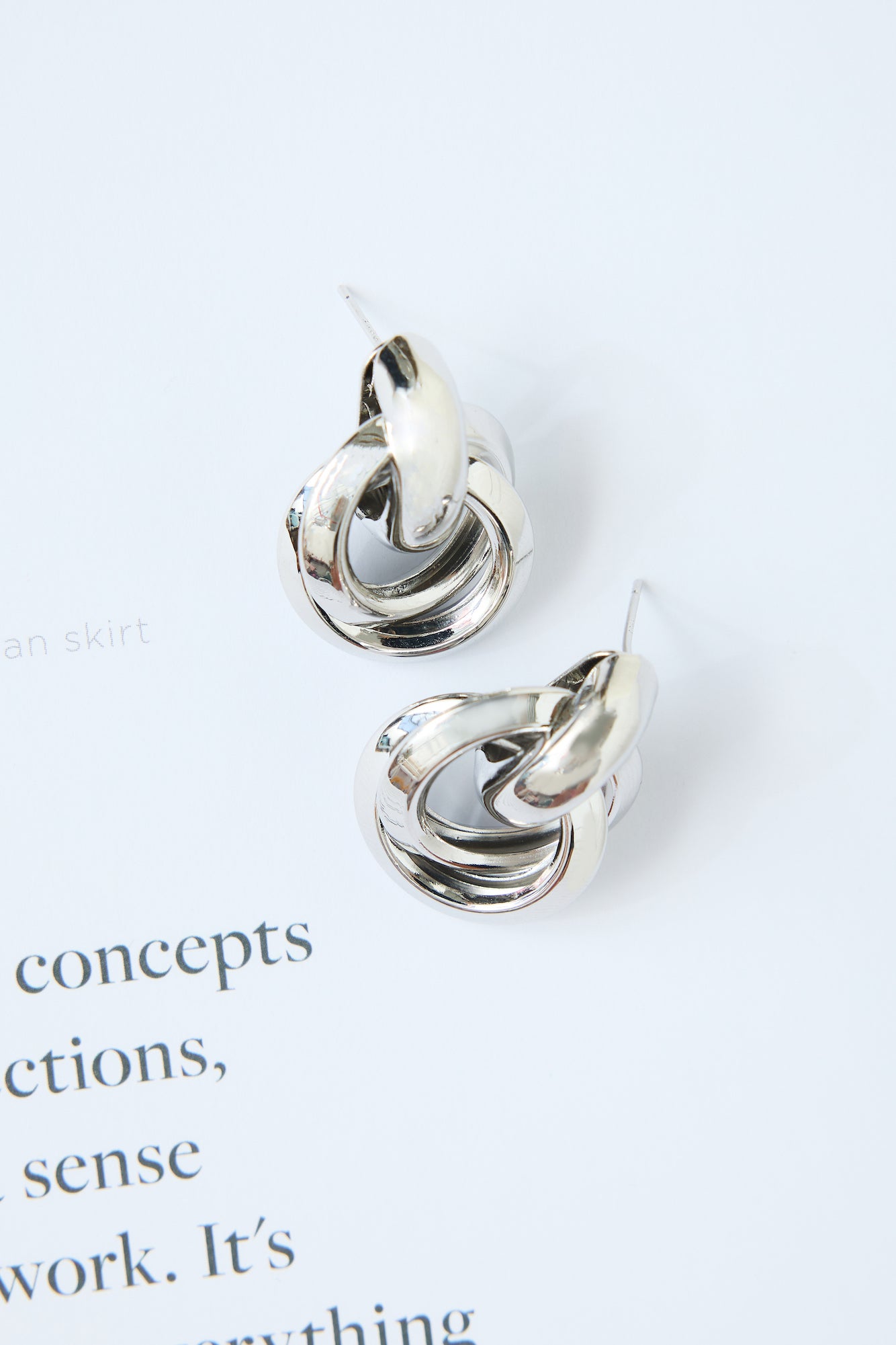 Blossom Studs Earrings Silver