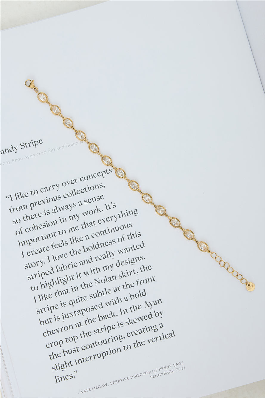 Ballroom Diamonds Bracelet Gold
