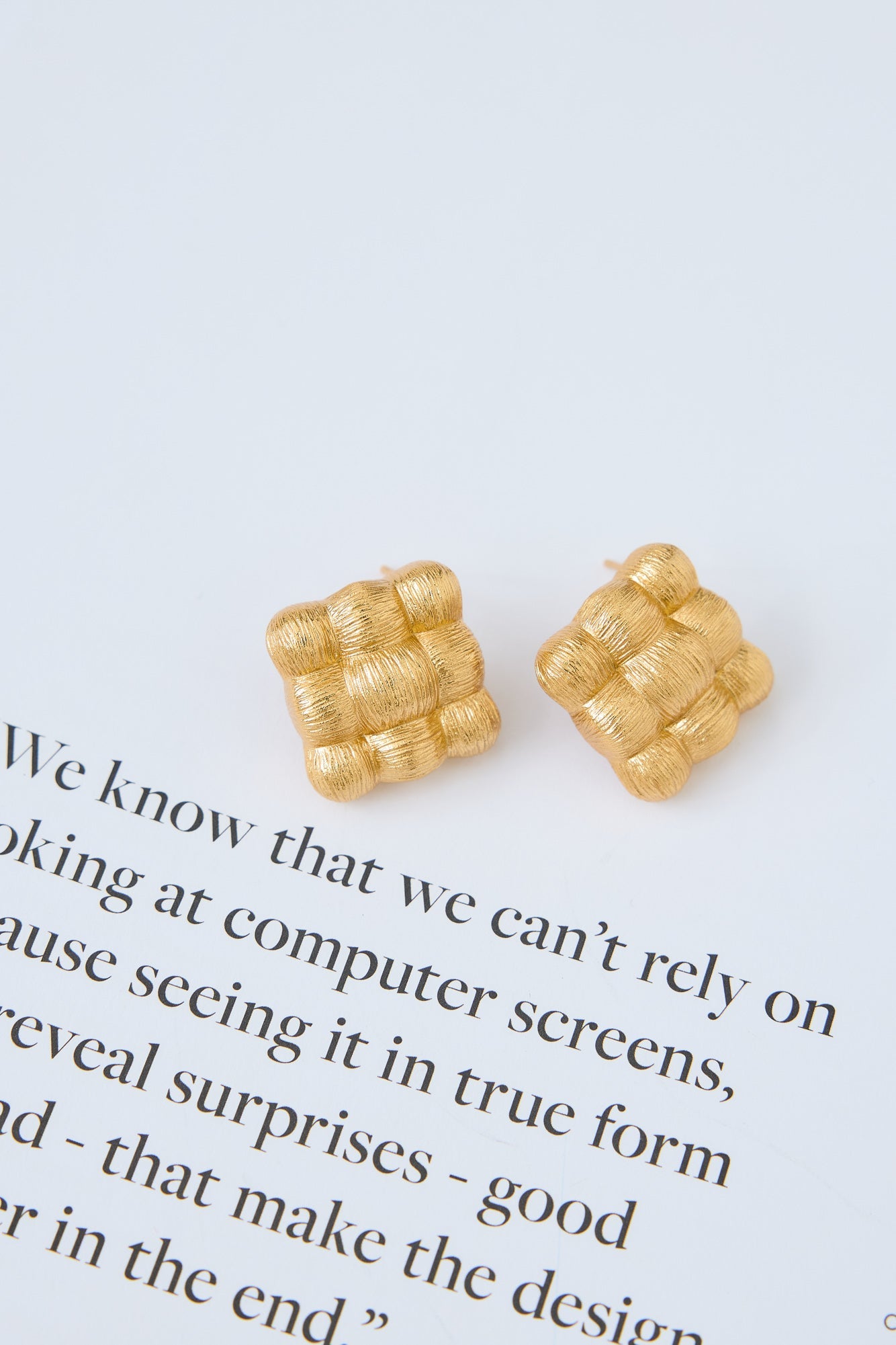 18k Gold Plated Luxa Earrings Gold