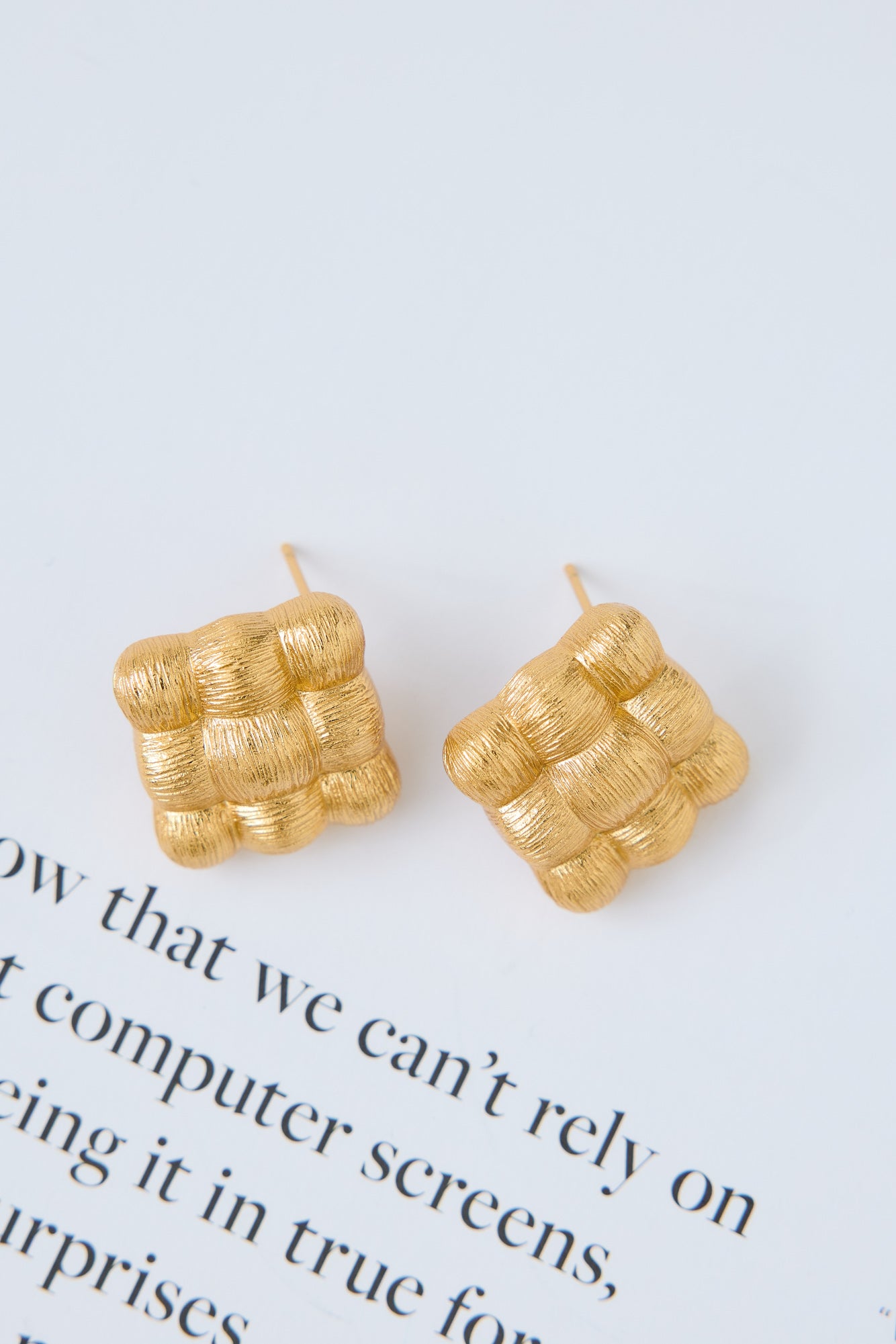 18k Gold Plated Luxa Earrings Gold