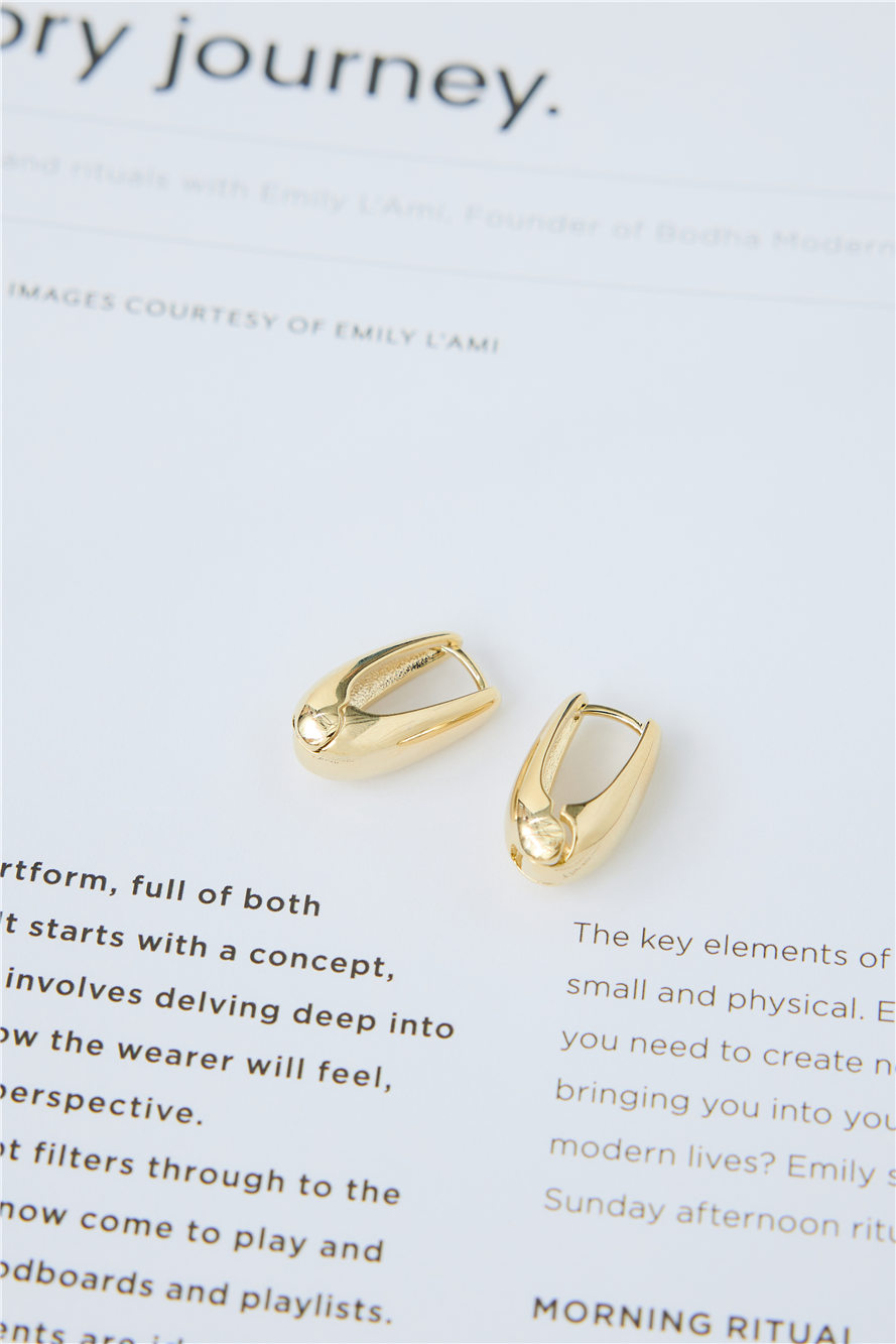 18k Gold Plated Stunning Earrings Gold