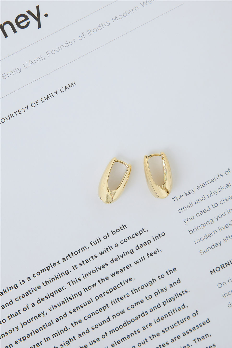 18k Gold Plated Stunning Earrings Gold