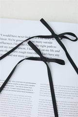 Flirty Bow Hair Clips Black