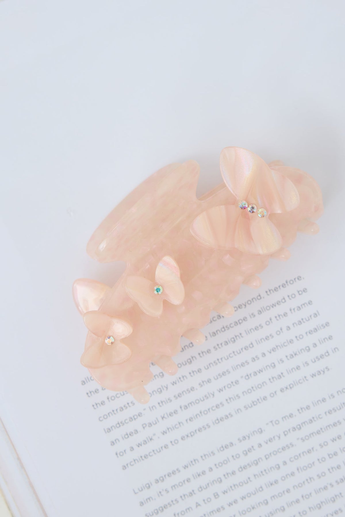 Dainty Love Claw Clip Pink