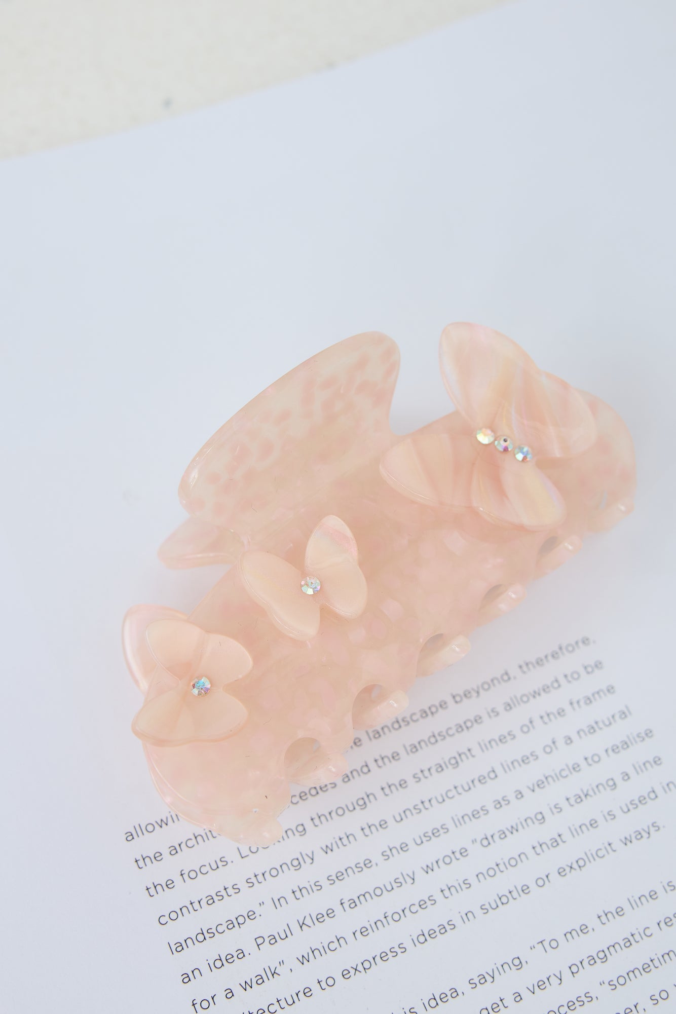 Dainty Love Claw Clip Pink