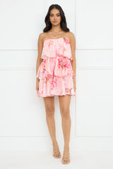Icon In The Making Strapless Mini Dress Pink