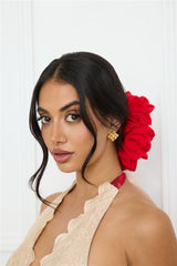 Gameday Jumbo Scrunchie Red
