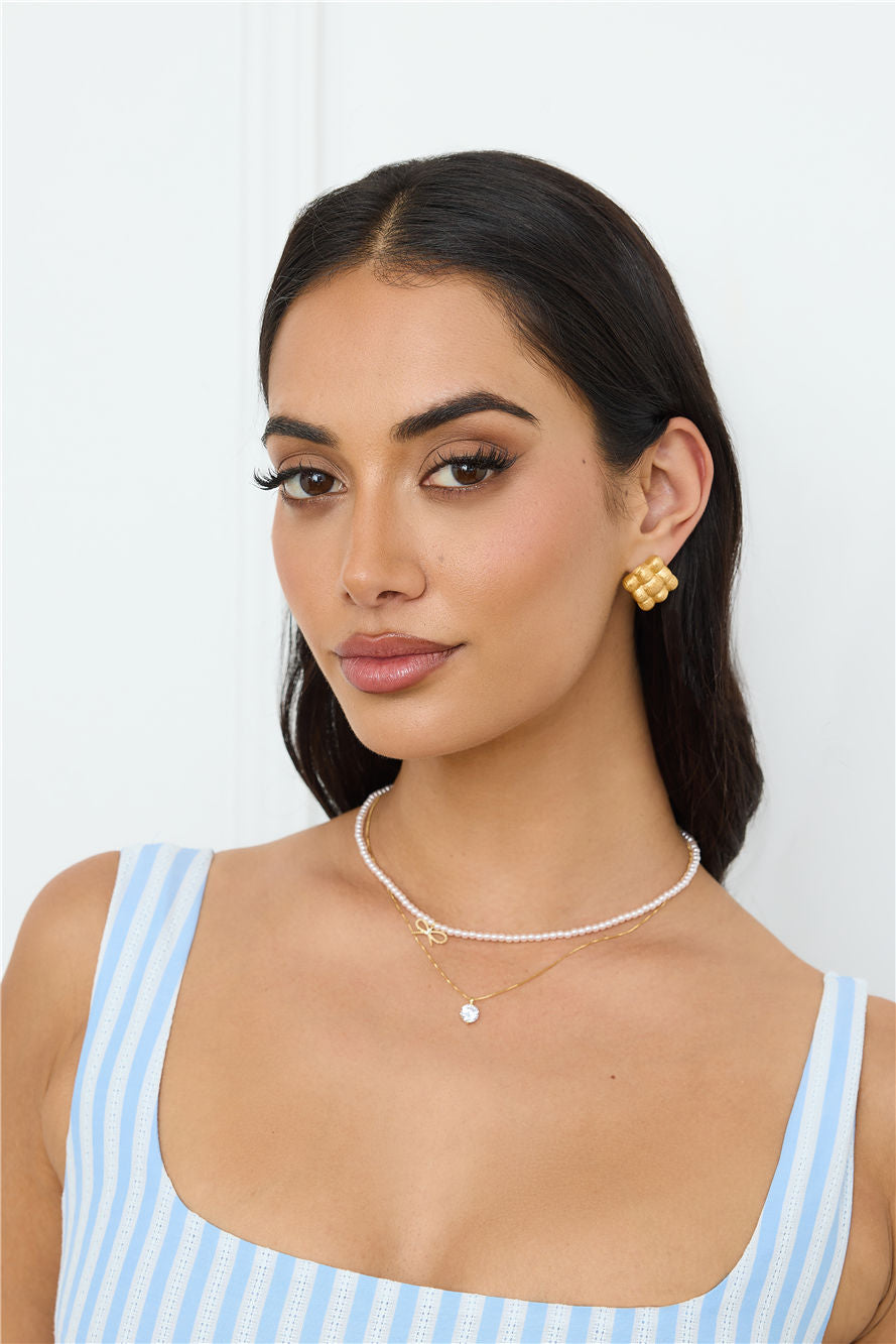 18k Gold Plated Luxa Earrings Gold