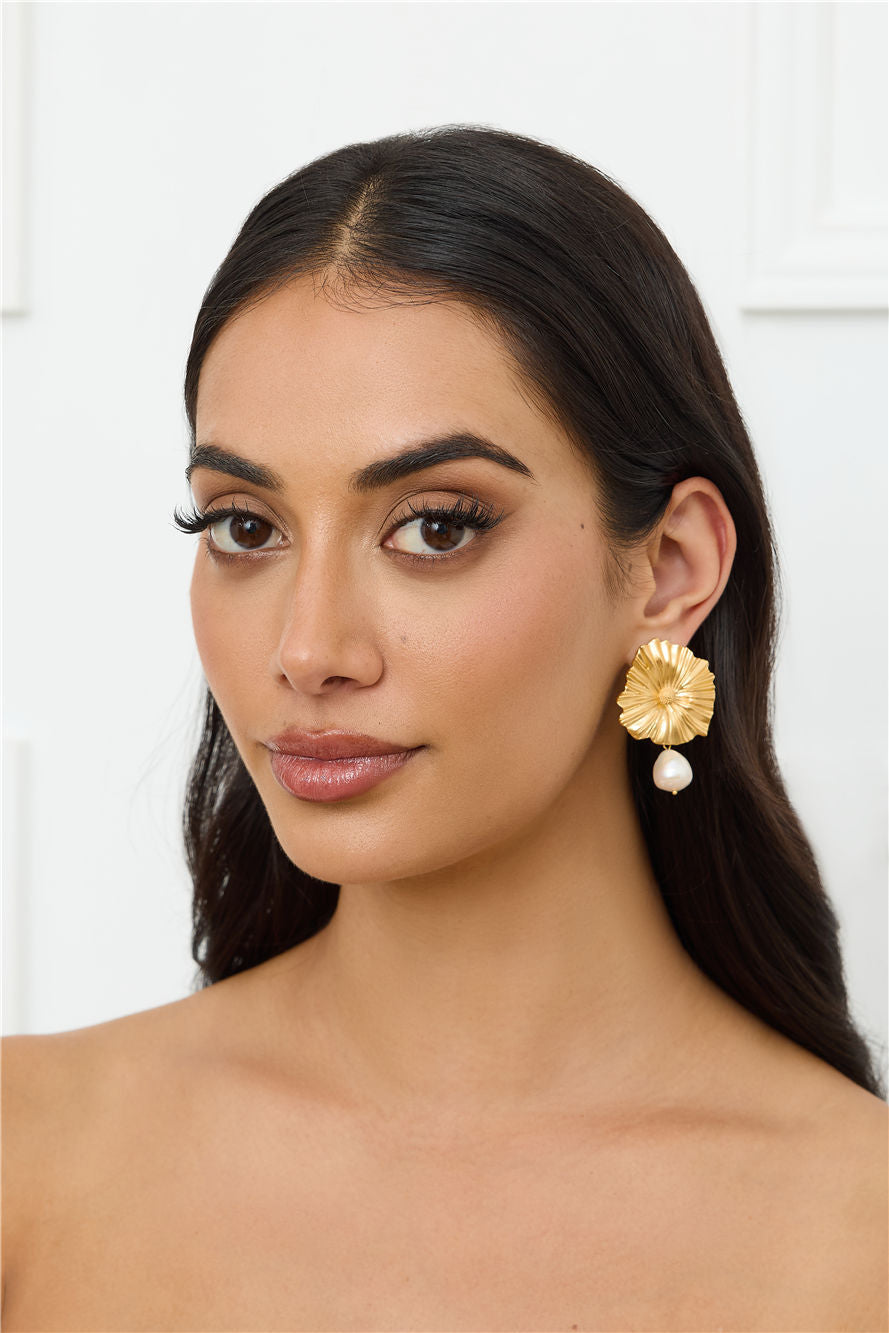 18k Gold Plated Solina Earrings Gold