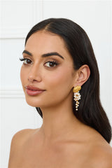 18k Gold Plated Seashell Cove Earrings Gold