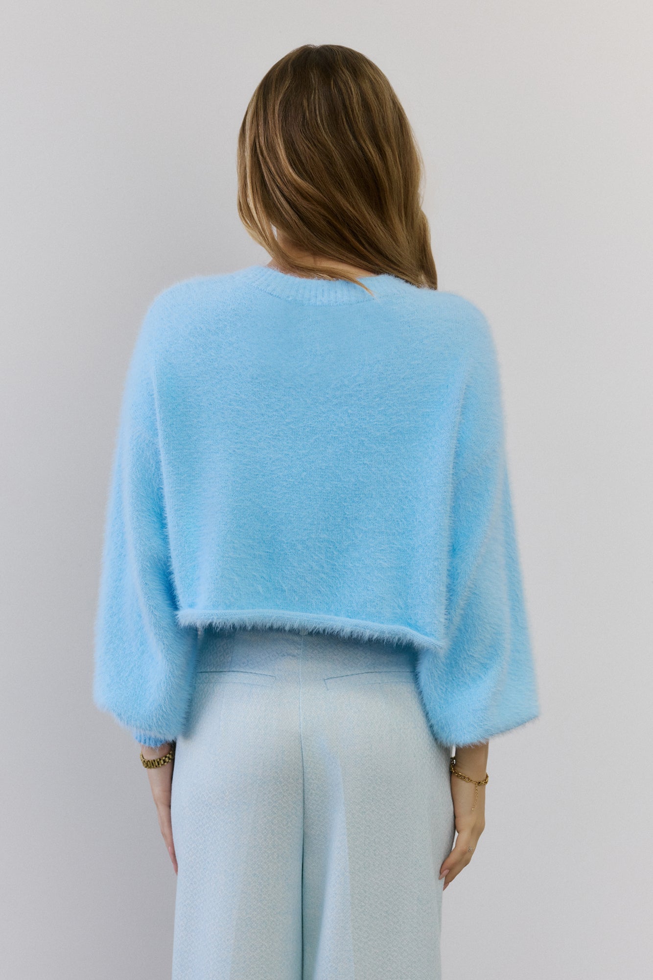 Cloud Nine Fluffy Cardigan Blue