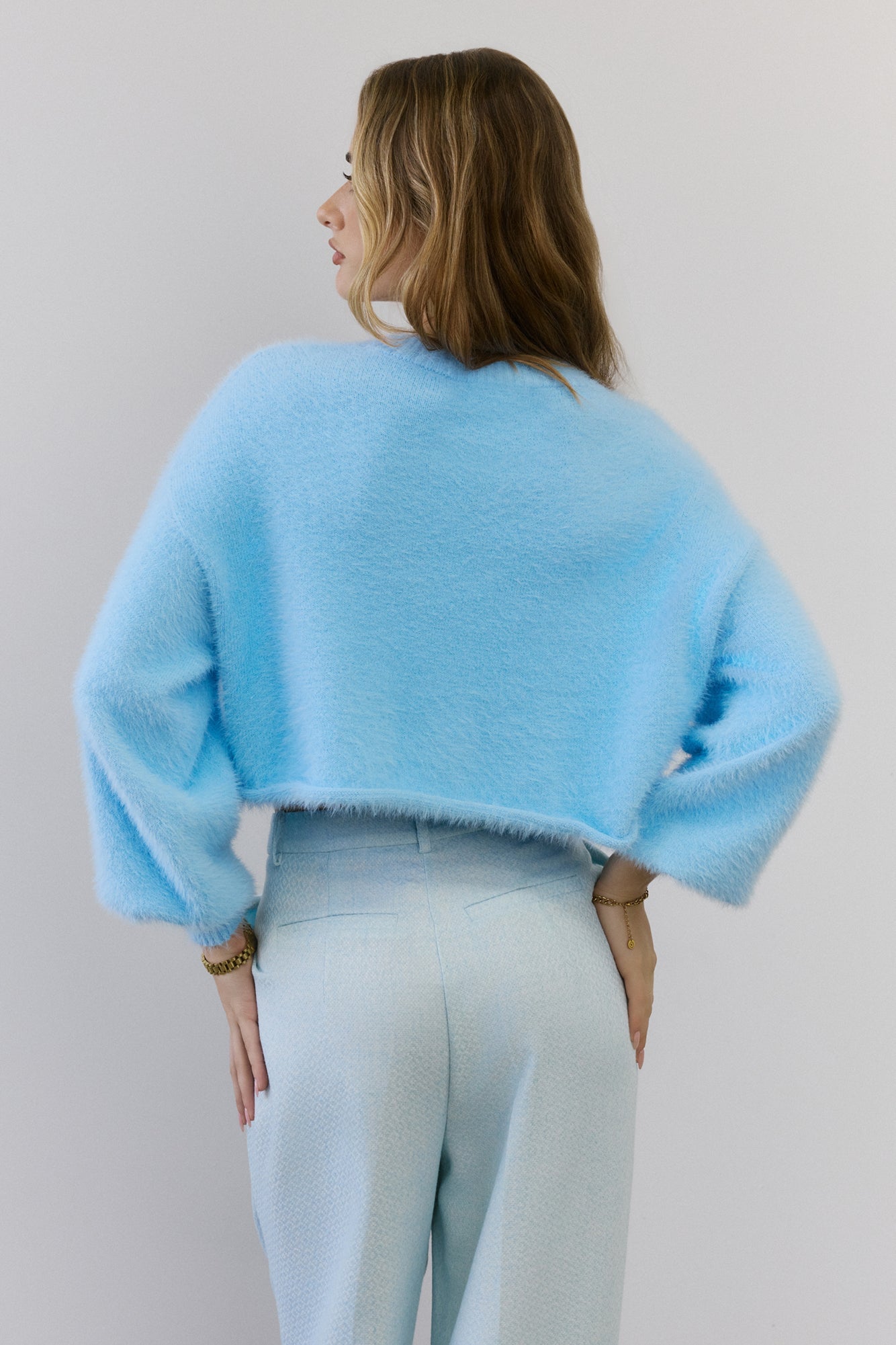 Cloud Nine Fluffy Cardigan Blue