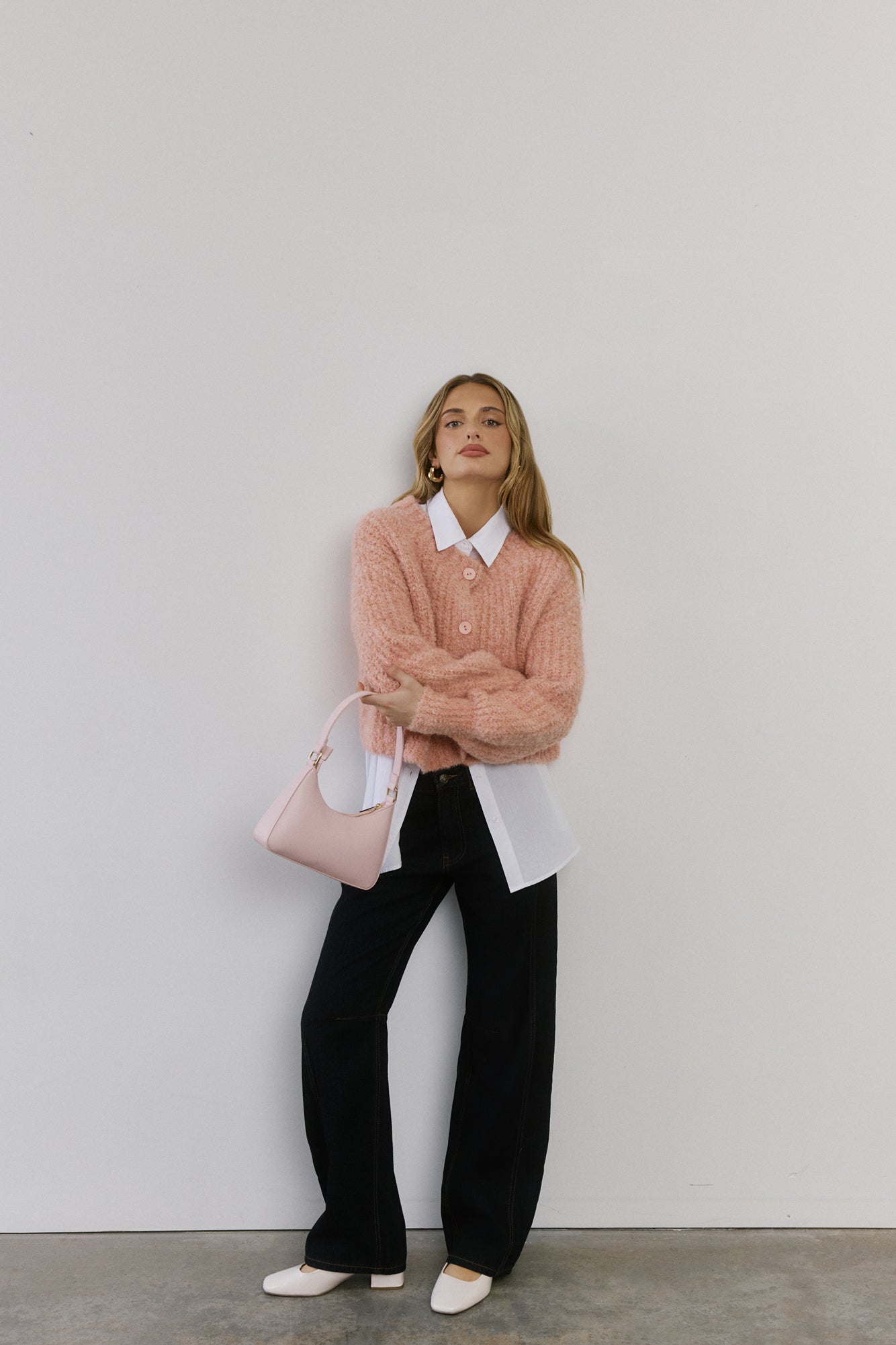 Ice Queen Knit Cardigan Pink