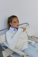Ice Queen Knit Cardigan White