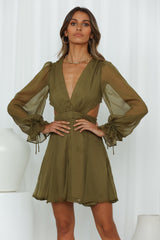 Cosmos Calling Dress Khaki