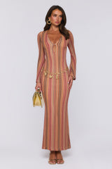Crystal Coast Knit Maxi Dress Multi