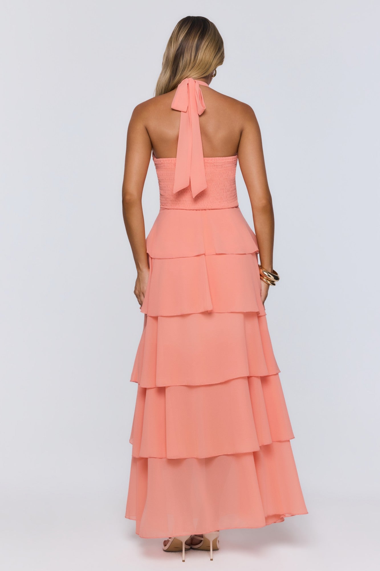 Lead Don't Follow Maxi Dress Peach