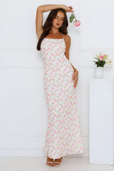 Hawaii Magic Maxi Dress White